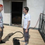 Bau der Dachterrasse